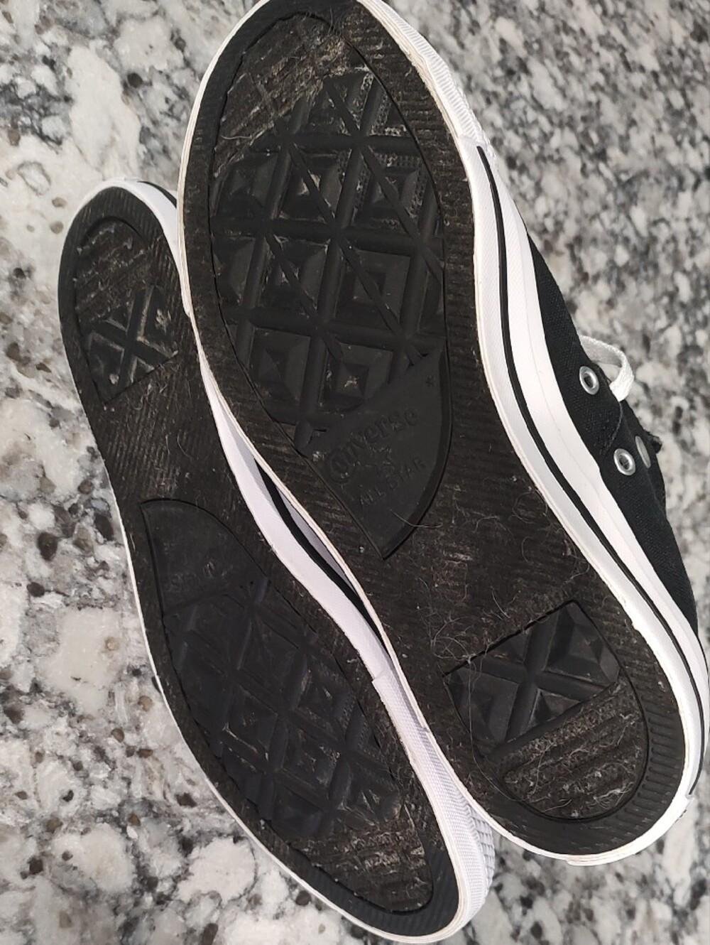 Converse Black and White Low Top Sneakers - Picture 5 of 6